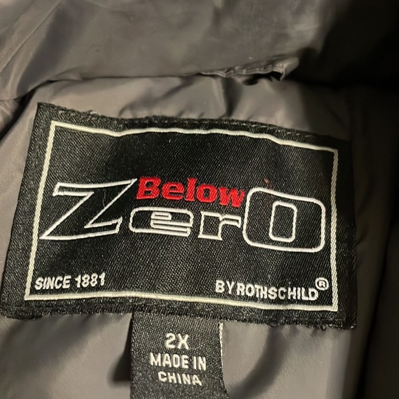 Rothschild Below Zero plus women’s puffer parka hooded coat zipped gray 2X - Picture 7 of 14